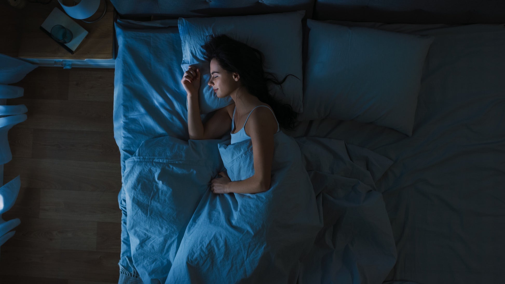 Woman in bed sleeping